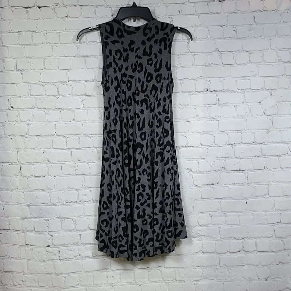 Tucker + Tate Girls Leopard Dress Large 10 12 Soft Swing Skater Tween Tank Dress